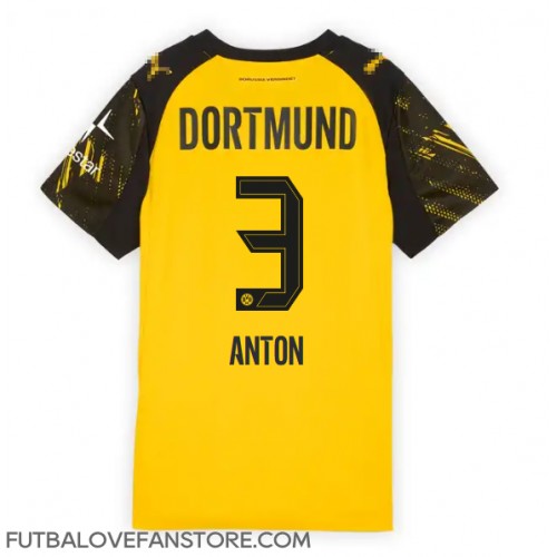 Borussia Dortmund Waldemar Anton #3 Domáci Ženy futbalový dres 2025-26 Krátky Rukáv Borussia Dortmund Waldemar Anton #3 Domáci Ženy futbalový dres 2025-26 Krátky Rukáv
